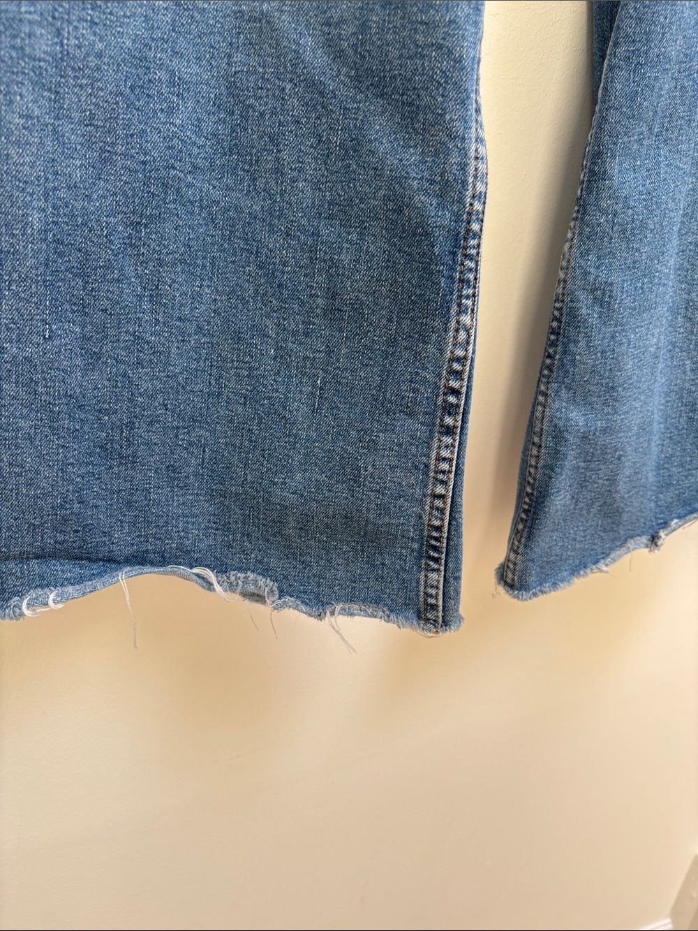 Zara Blue Wide-Leg Flare Jeans - Picture 3 of 8